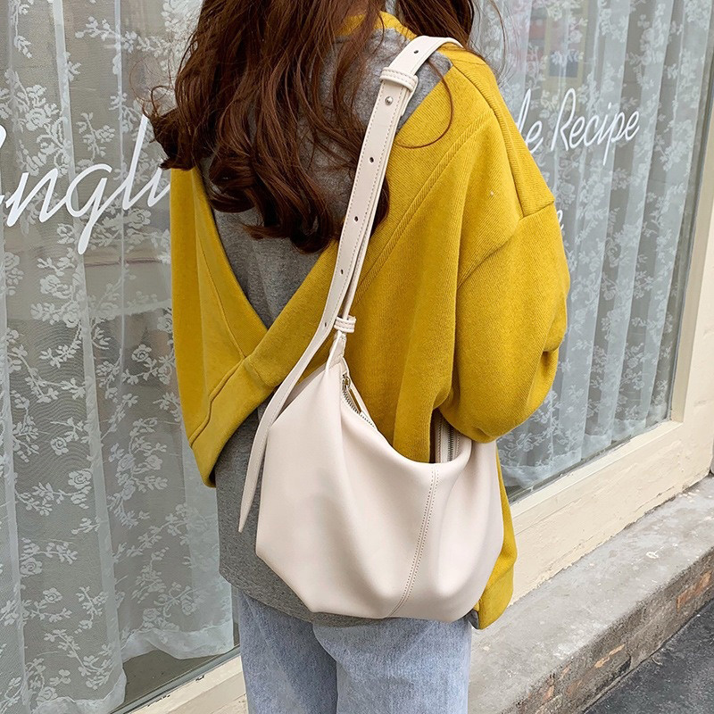 Luxury Bags That Are Affordable - Dames Eenvoudige Gerimpelde Dumpling Tas Luxe