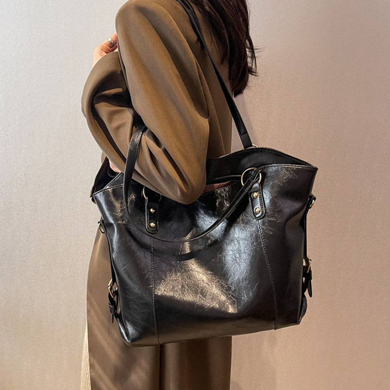 Luxury Bags Vintage - Vintage Dames Schoudertas Met Grote Capaciteit