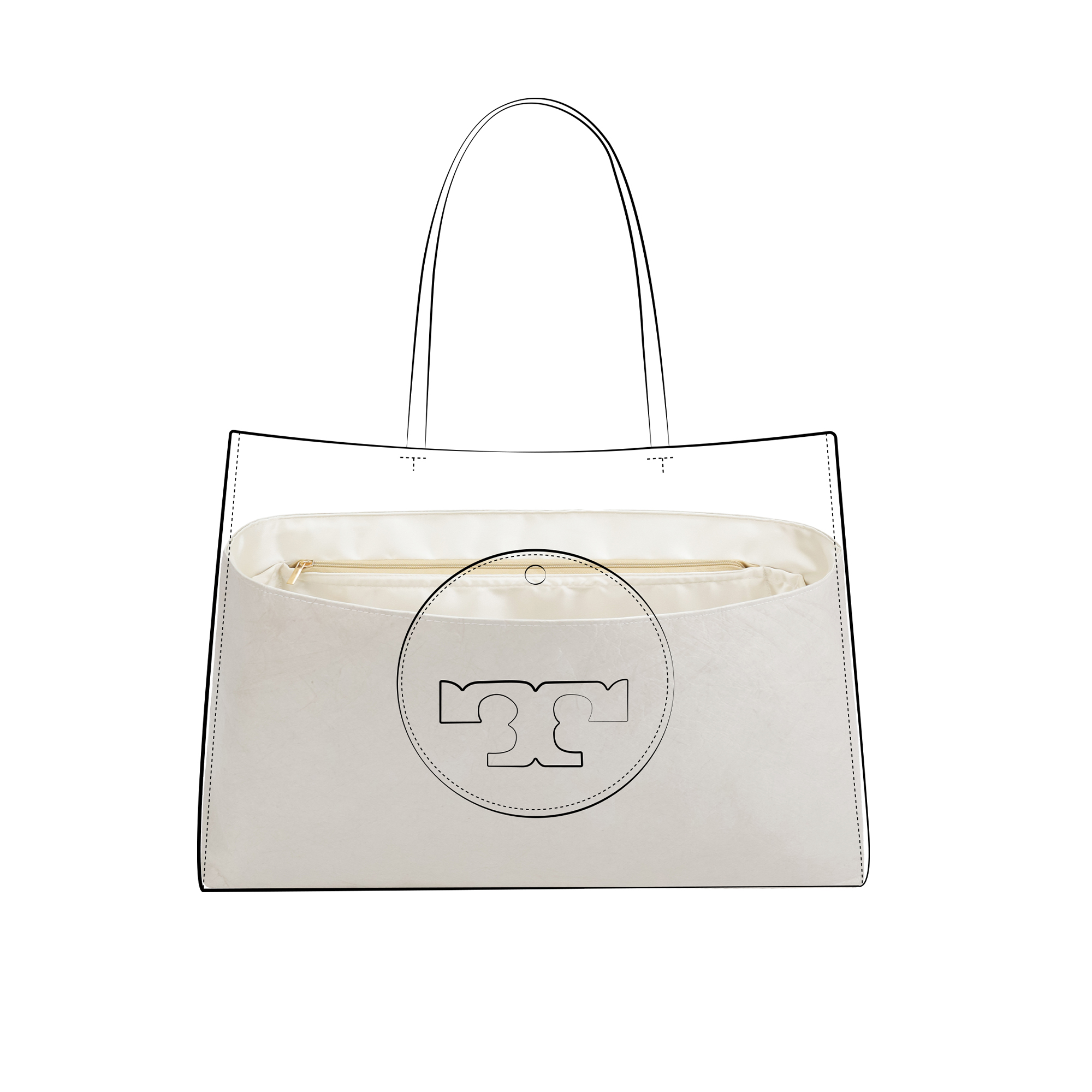 Luxury Bags Tory Burch - DGAZ Lichtgewicht Portemonnee Organizer Insert voor