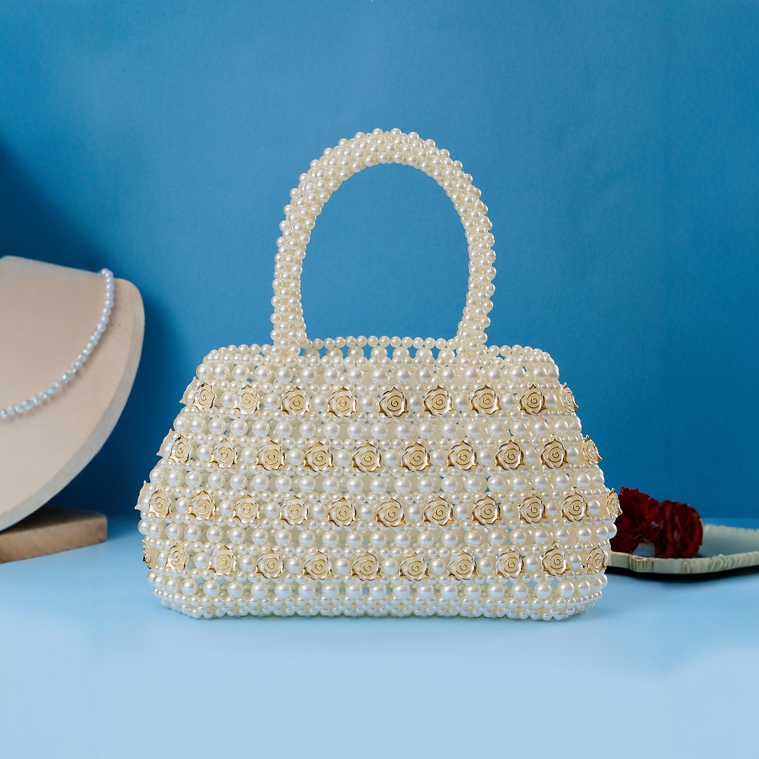 Luxury Bags Classy - Handgemaakte kralentas Volledige handgeweven kralenhandtas Stijlvolle