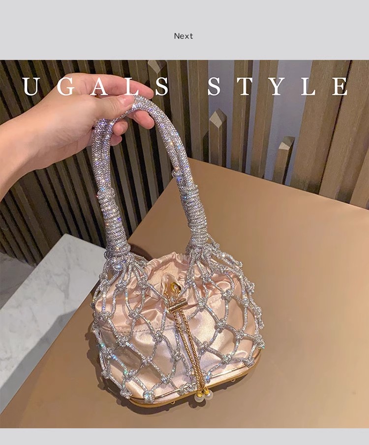 Luxury Bag Collection - Uitgehold glitter touw geweven handgemaakte luxe