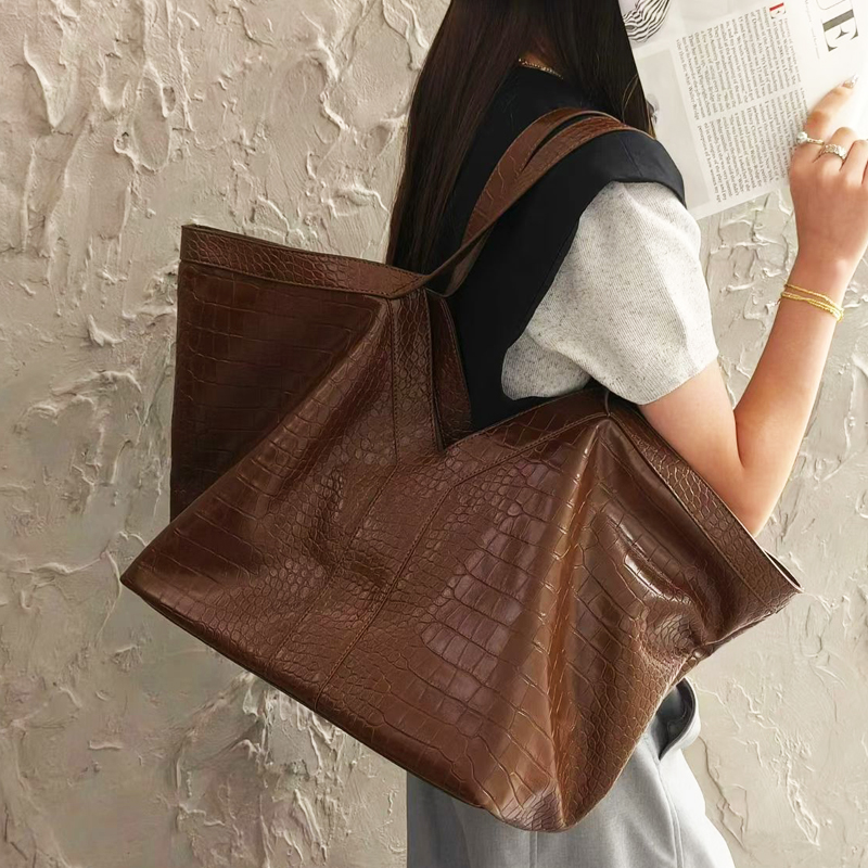 Oversized Tote Bags met krokod - Luxury Bags Vintage recensie en prijs