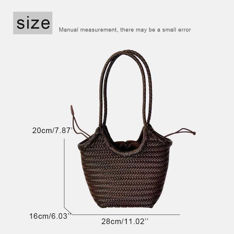 Handgeweven lederen draagtasse - Luxury Bags Vintage recensie en prijs