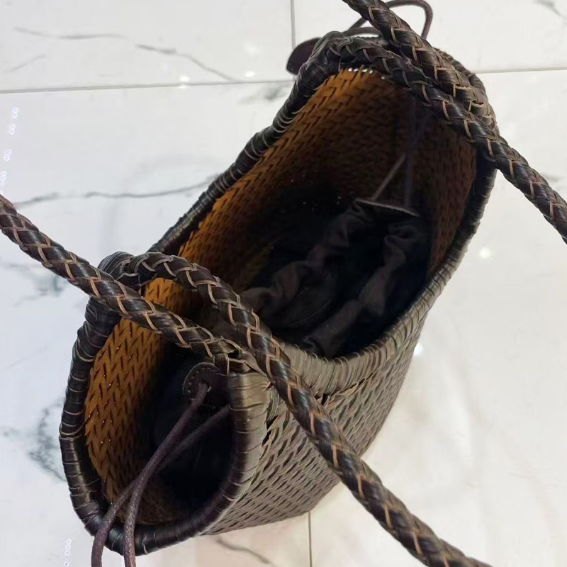 Handgeweven lederen draagtasse - Luxury Bags Vintage recensie en prijs