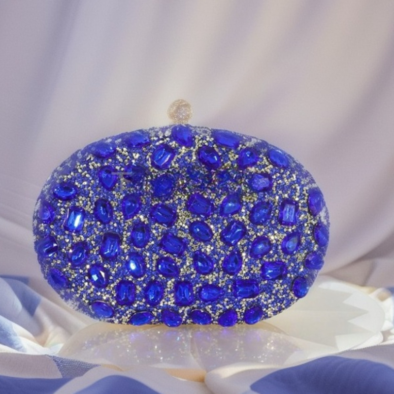 Celebrity ovale grote diamante - Luxury Bags Blue recensie en prijs