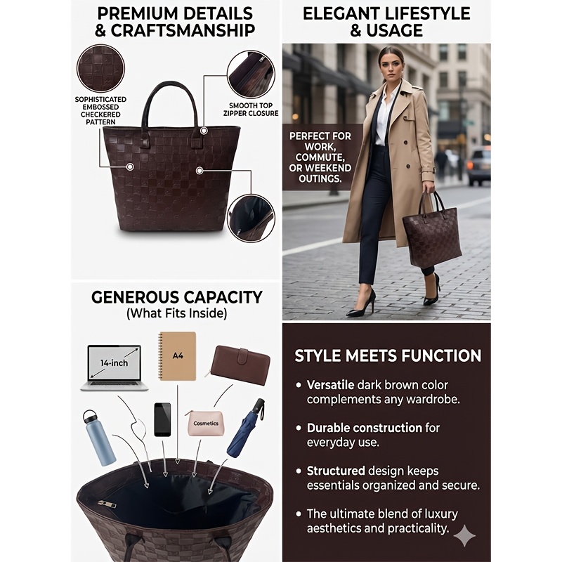 Lichte luxe diepbruine gewatte - Luxury Bags Vintage recensie en prijs