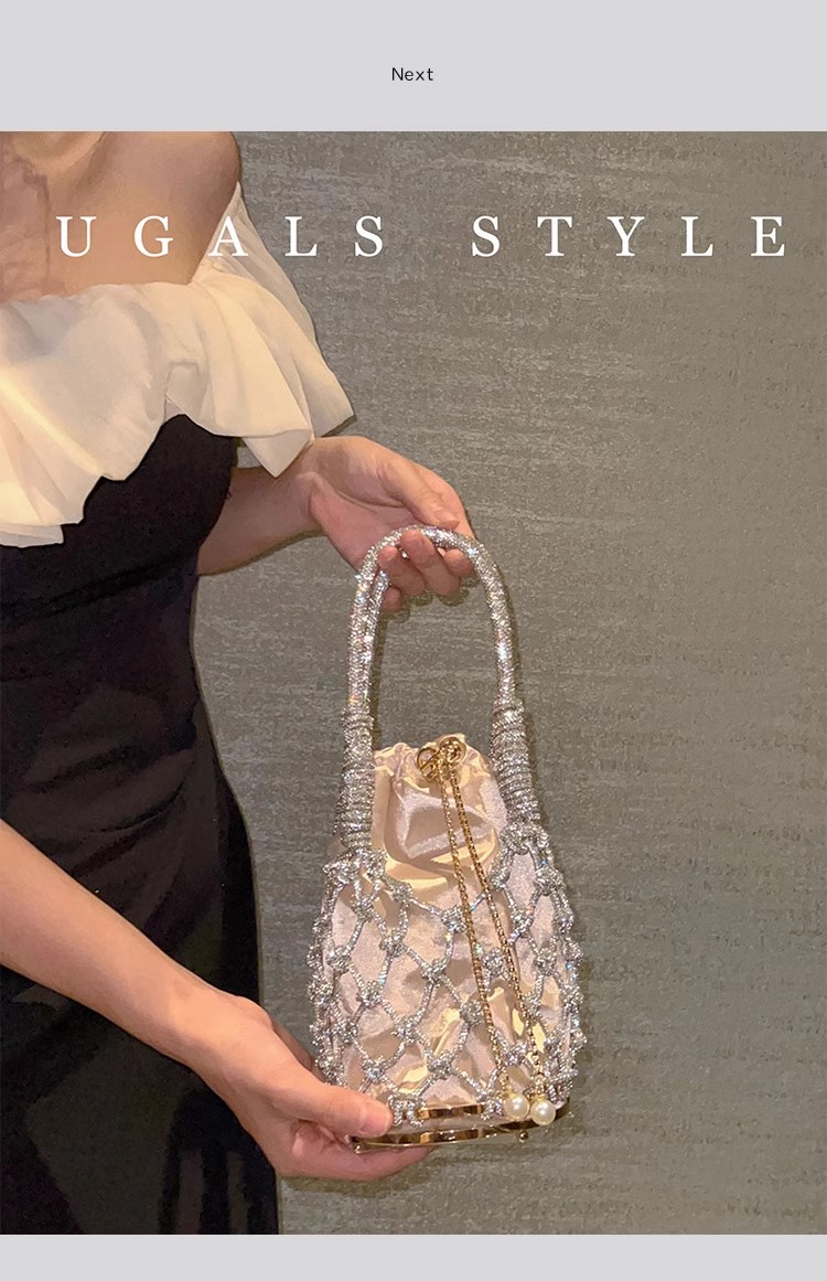 Uitgehold glitter touw geweven - Luxury Bag Collection recensie en prijs