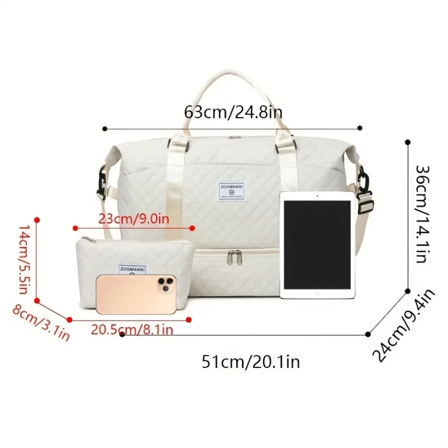 2-delige set reistas met grote - Weekender Bag Duffle recensie en prijs