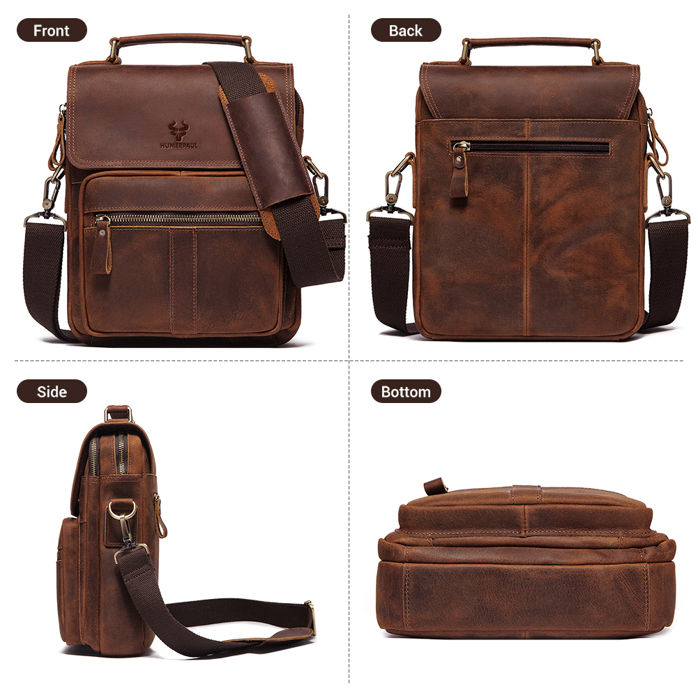 HUMERPAUL lederen herenschoude - Luxury Bags For Men recensie en prijs