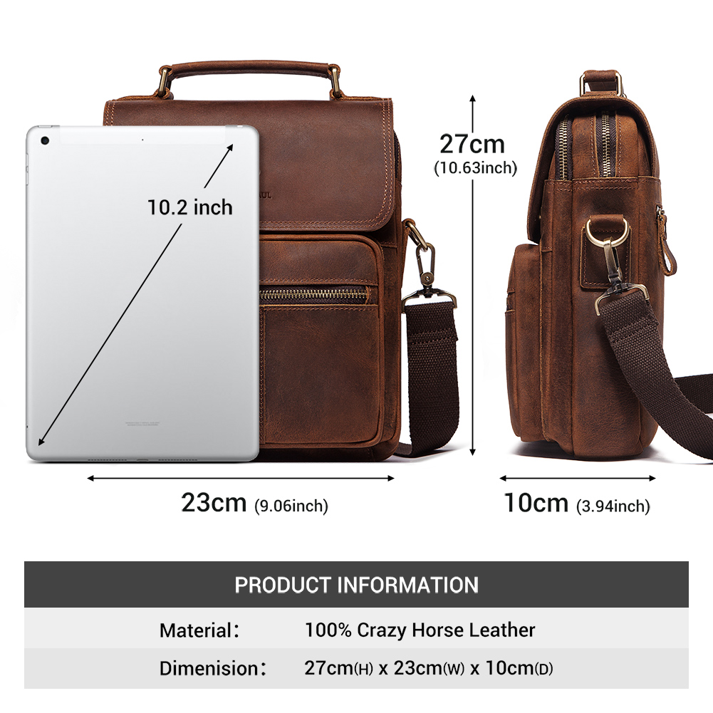 HUMERPAUL lederen herenschoude - Luxury Bags For Men recensie en prijs