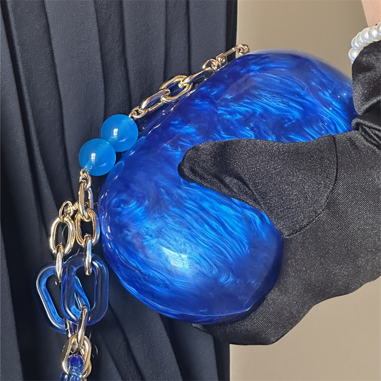 Luxe Mode Klein Blauw Marmer P - Luxury Bags Blue recensie en prijs