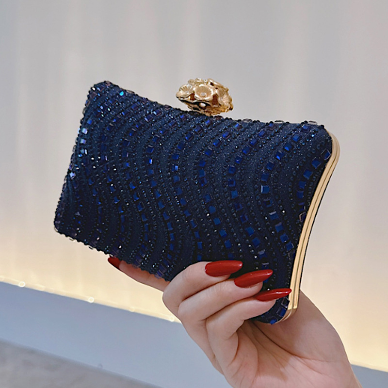 Elegante marineblauwe clutch t - Luxury Bags Blue recensie en prijs