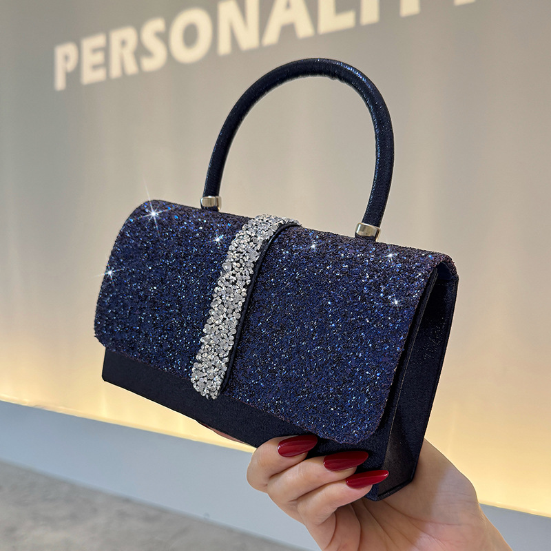 Luxe glanzende avondtasje, vin - Luxury Bags Blue recensie en prijs