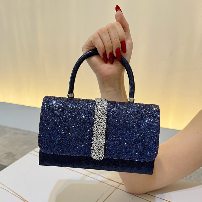 Luxe glanzende avondtasje, vin - Luxury Bags Blue recensie en prijs
