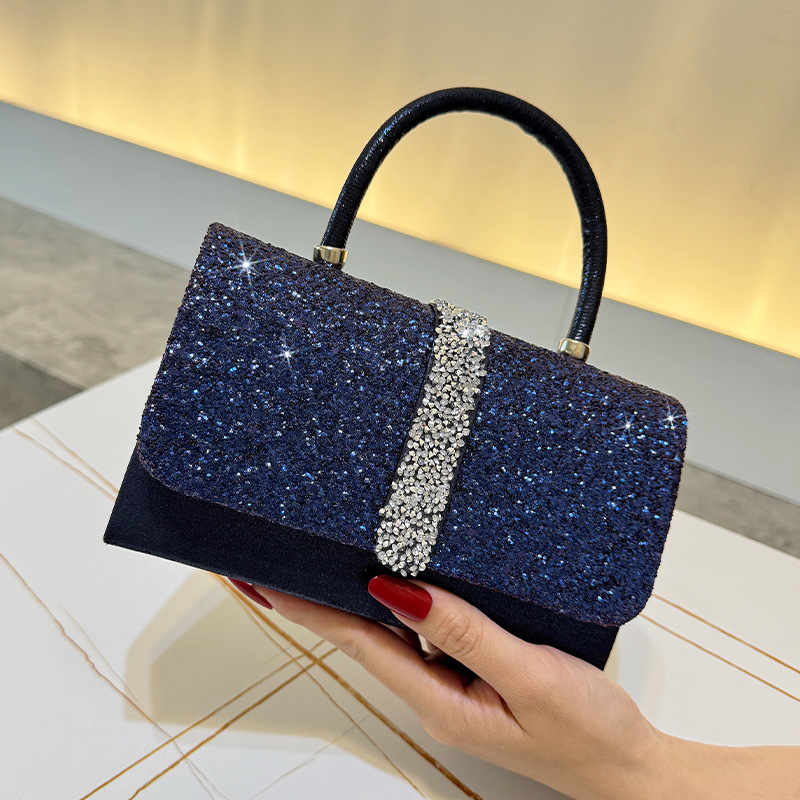 Luxe glanzende avondtasje, vin - Luxury Bags Blue recensie en prijs